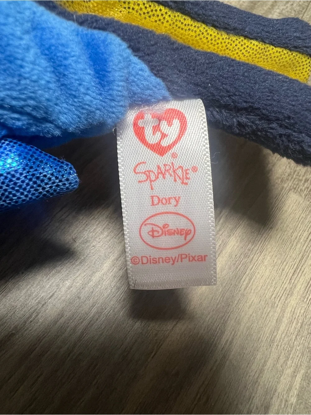 Ty Sparkle Dory Beanie Baby Disney Pixar 2016 Movie Plush Toy